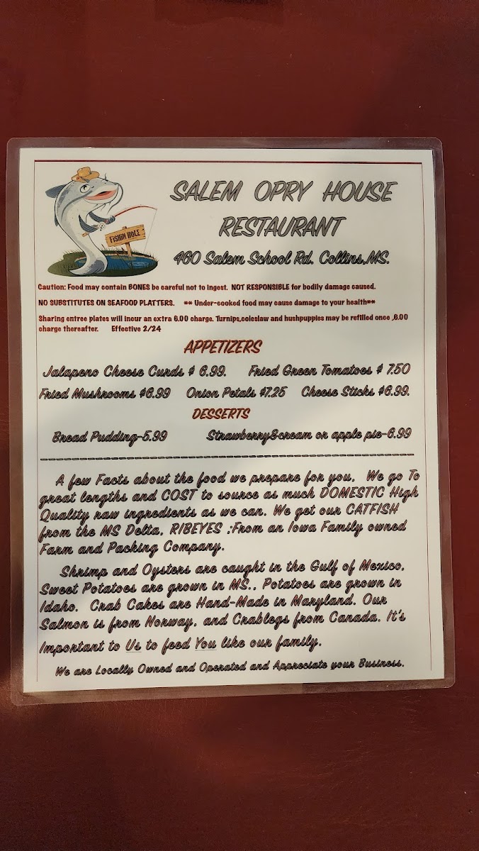 Salem Opry House Menu-4