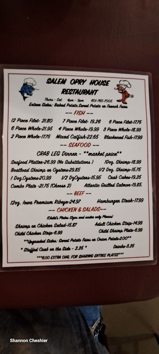 Salem Opry House Menu-8