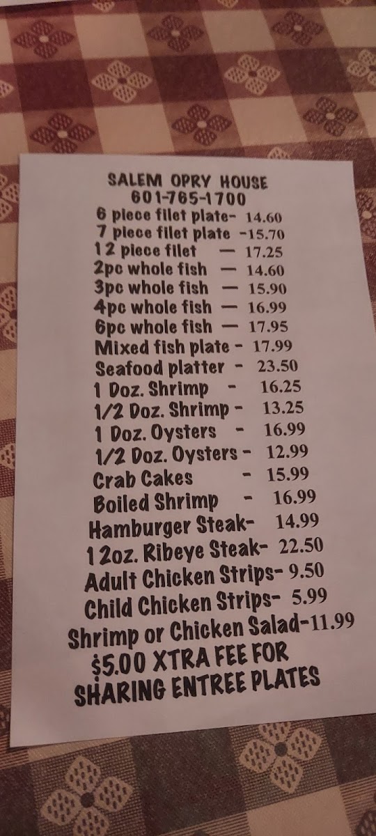 Salem Opry House Menu-9